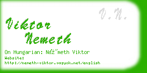 viktor nemeth business card